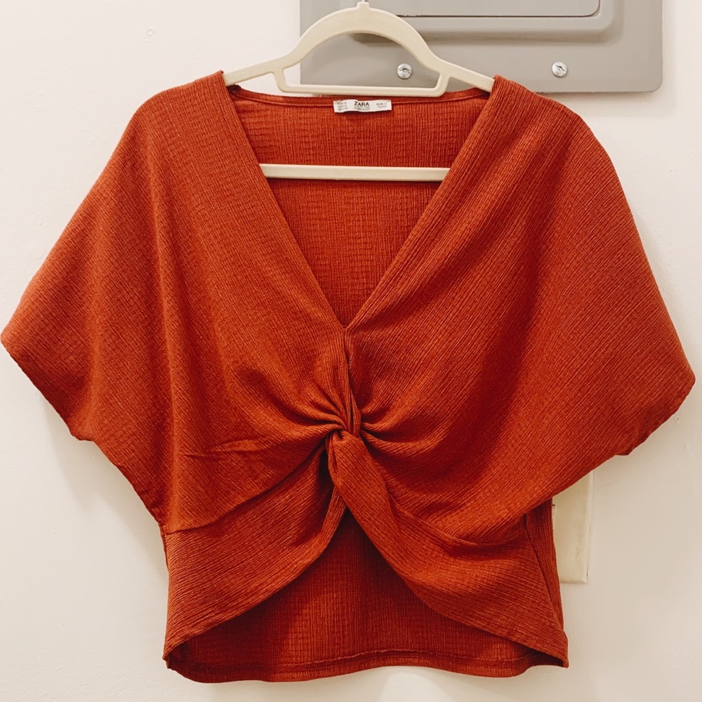 Zara Twist Front Crop Top
